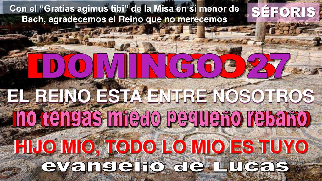 EL REINO ESTA ENTRE NOSOTROS EL REINO ESTA ENTRE NOSOTROS