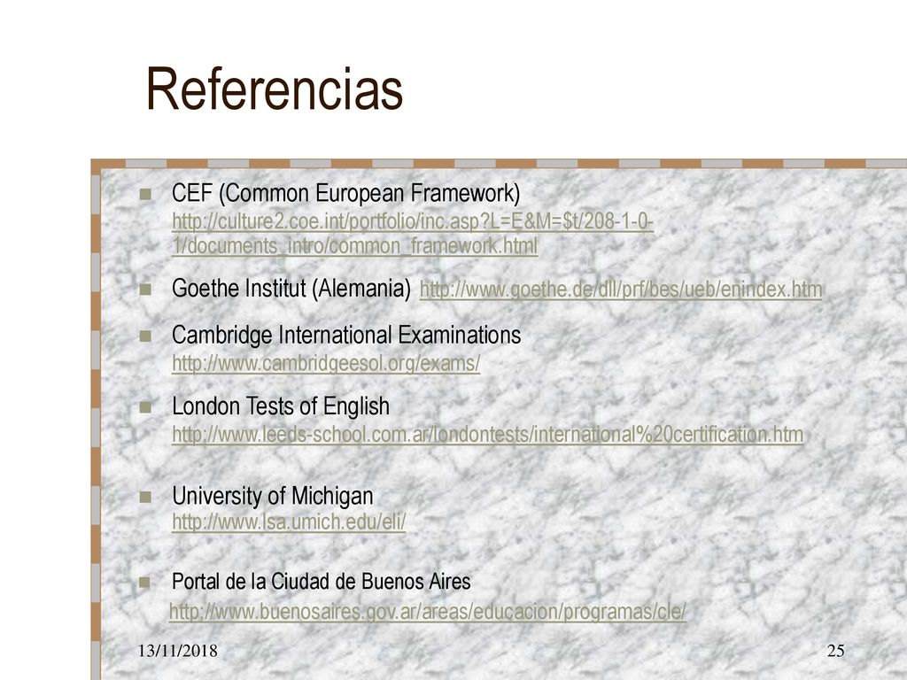 Referencias CEF (Common European Framework)   L=E&M=$t/ /documents_intro/common_framework.html.