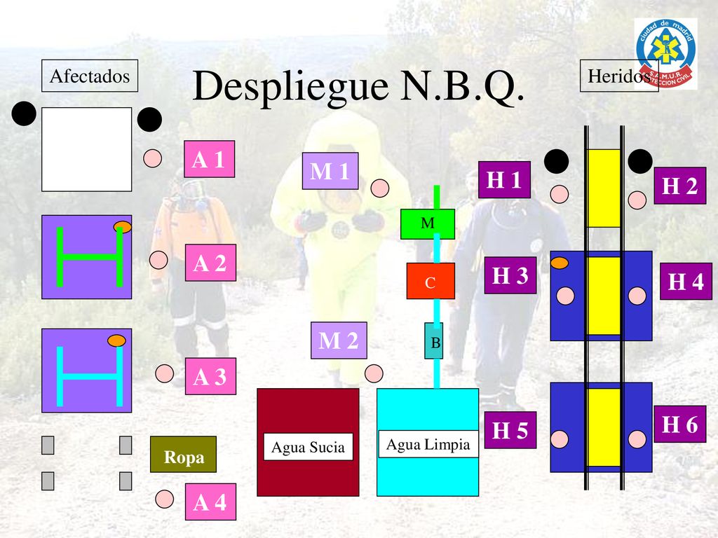 Despliegue N.B.Q. A 1 M 1 H 1 H 2 A 2 H 3 H 4 M 2 A 3 H 6 H 5 A 4
