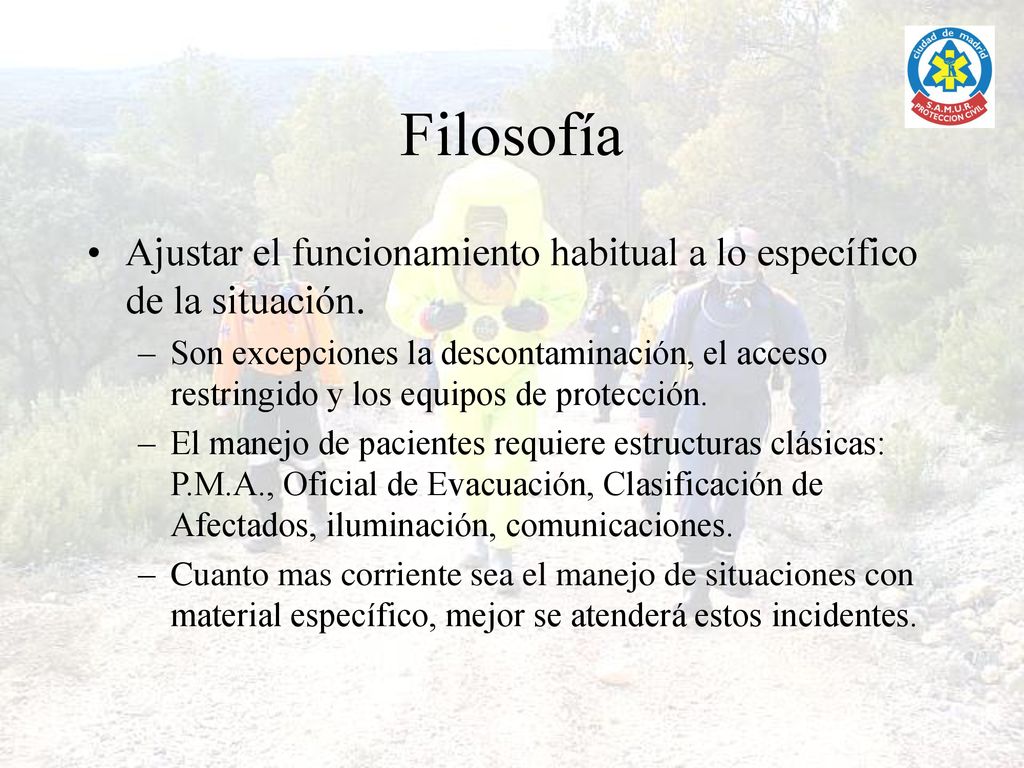 Filosofía Ajustar el funcionamiento habitual a lo específico de la situación.
