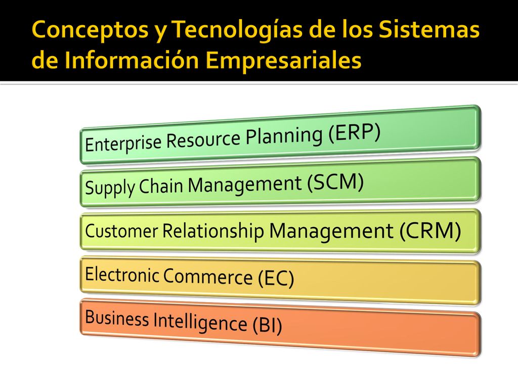 Conceptos y Tecnologías de los Sistemas de Información Empresariales