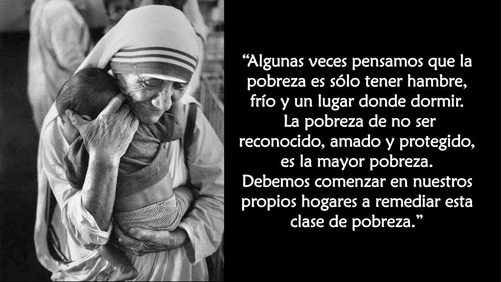 Algunas veces pensamos que la pobreza es sólo tener hambre, frío y un lugar donde dormir.