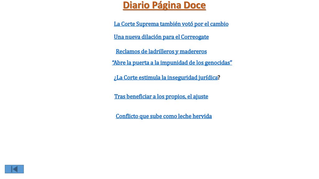 Diario Página Doce La Corte Suprema también votó por el cambio