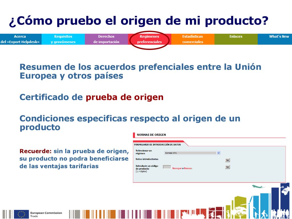 ¿Cómo pruebo el origen de mi producto
