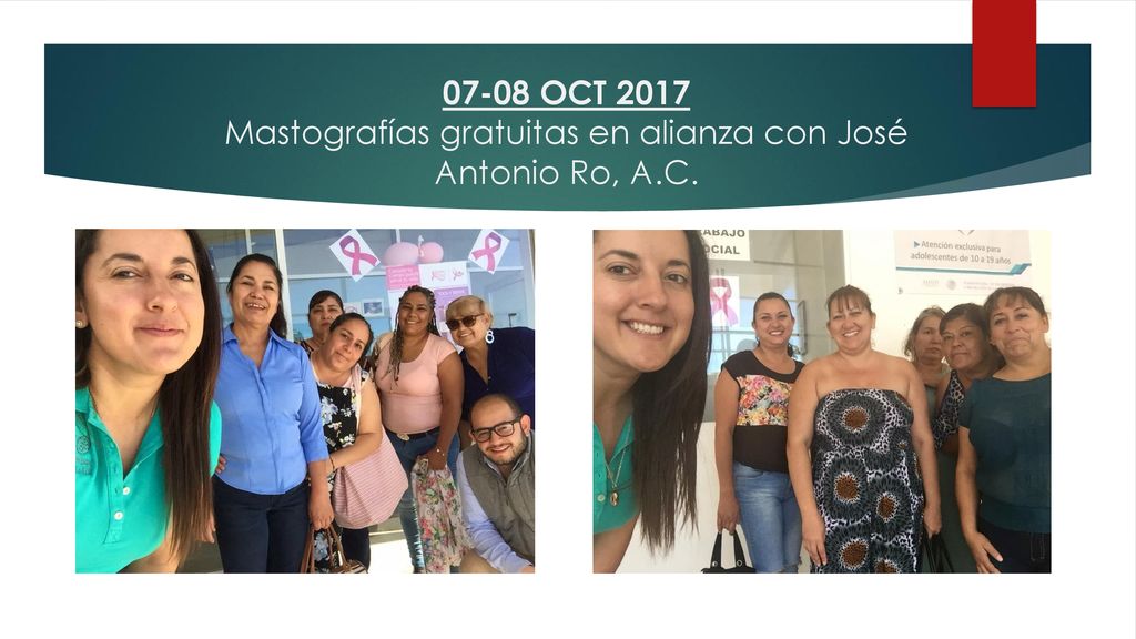 07-08 OCT 2017 Mastografías gratuitas en alianza con José Antonio Ro, A.C.