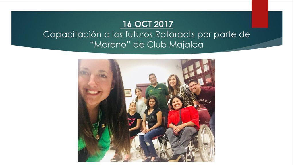 16 OCT 2017 Capacitación a los futuros Rotaracts por parte de Moreno de Club Majalca