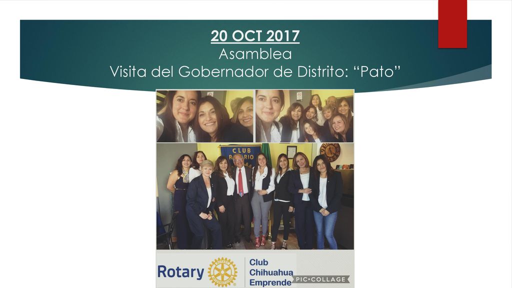 20 OCT 2017 Asamblea Visita del Gobernador de Distrito: Pato
