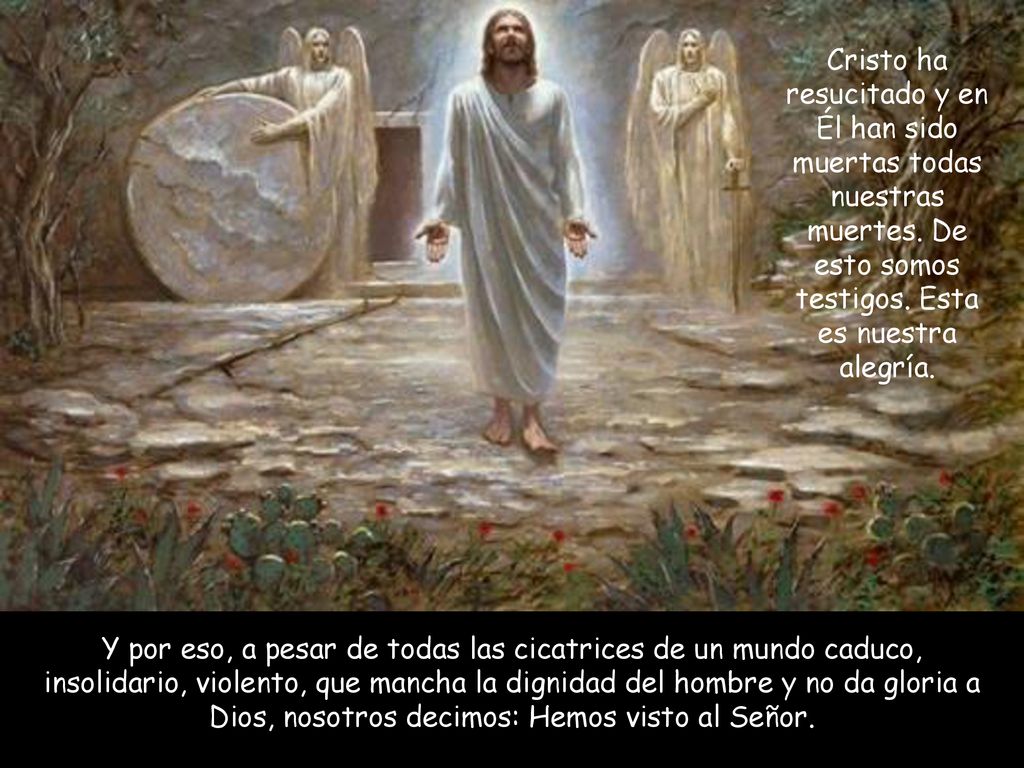 Cristo ha resucitado y en Él han sido muertas todas nuestras muertes