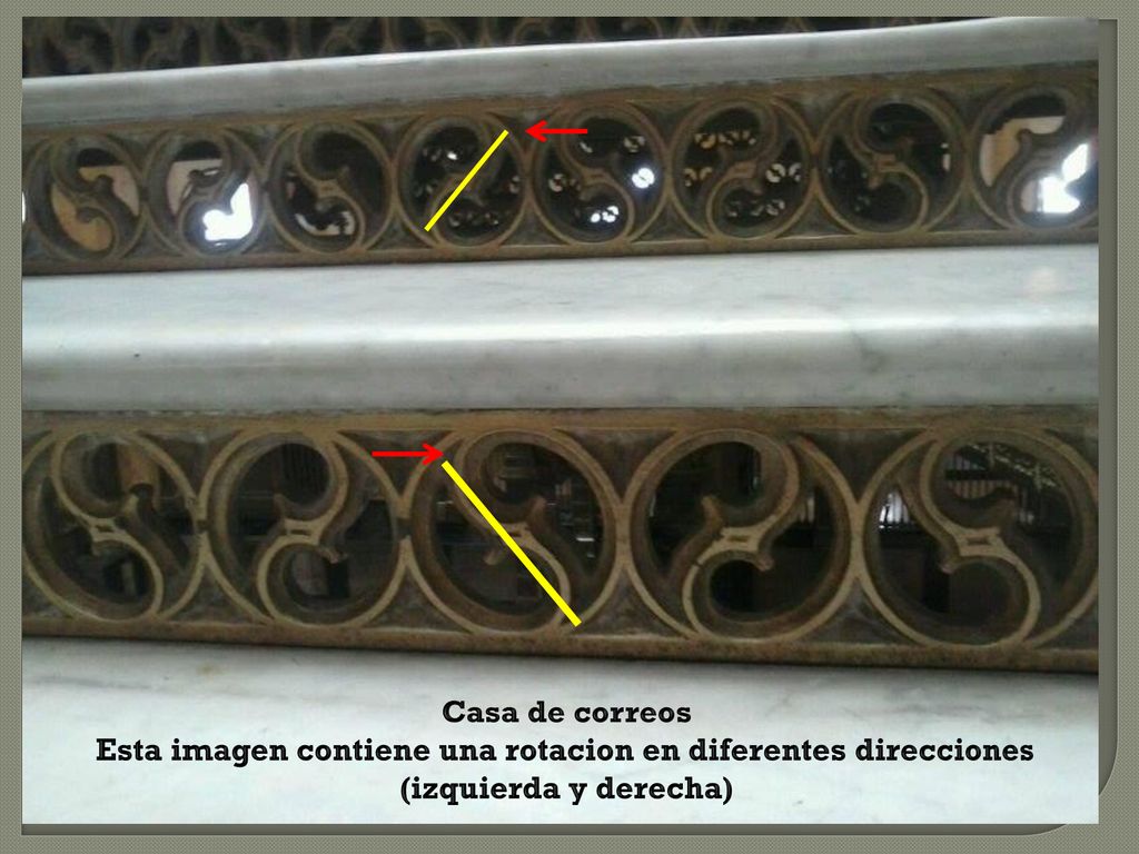 Casa de correos Esta imagen contiene una rotacion en diferentes direcciones (izquierda y derecha)