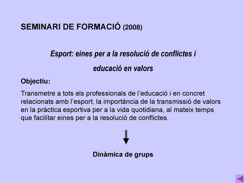 Esport: eines per a la resolució de conflictes i