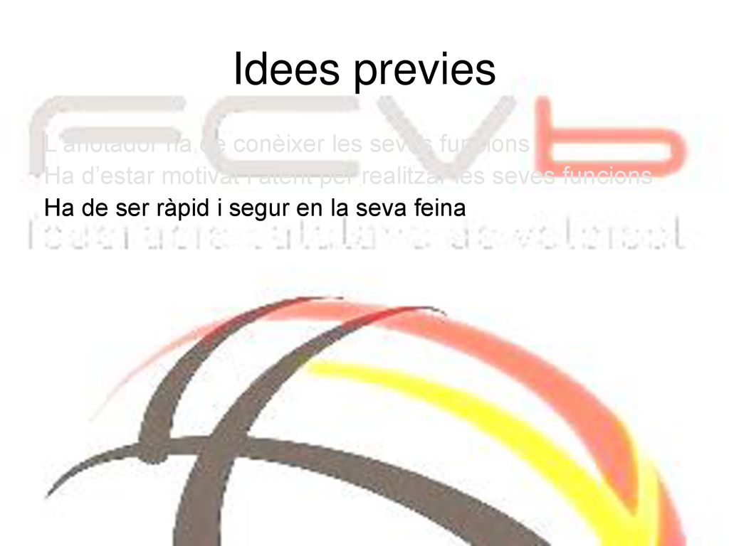 Idees previes L’anotador ha de conèixer les seves funcions