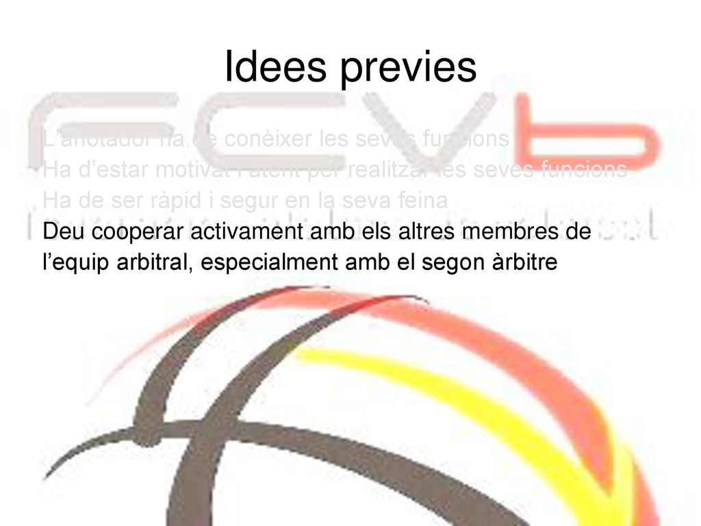 Idees previes L’anotador ha de conèixer les seves funcions