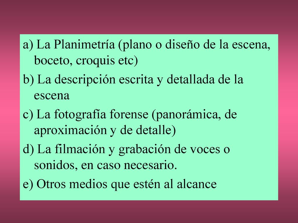 a) La Planimetría (plano o diseño de la escena, boceto, croquis etc)
