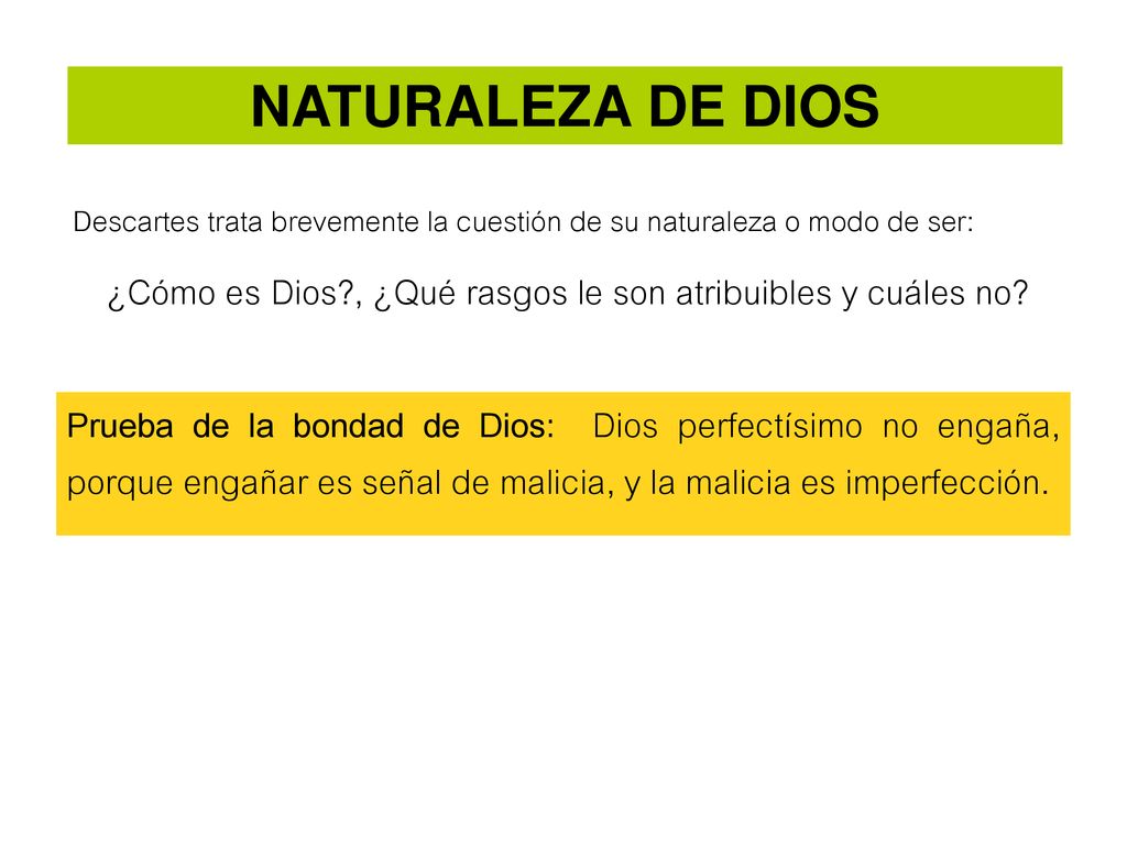 ¿Cómo es Dios , ¿Qué rasgos le son atribuibles y cuáles no