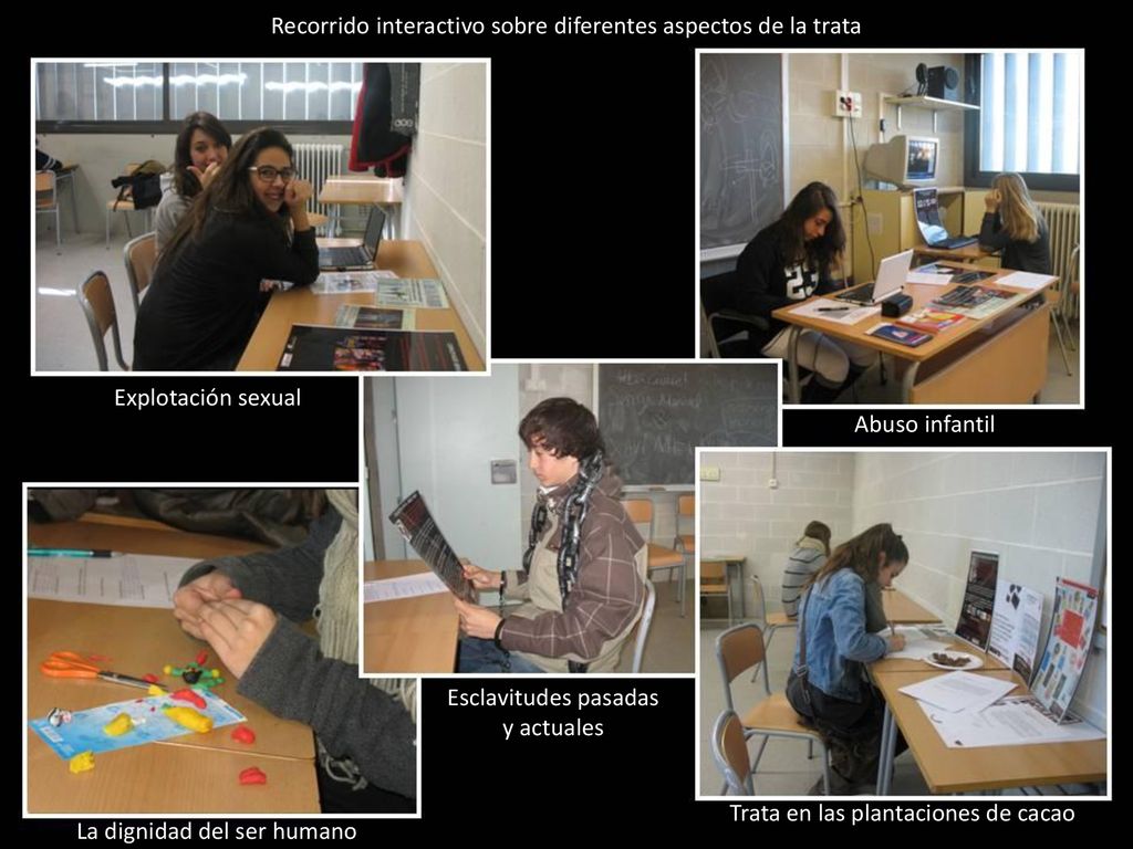 Recorrido interactivo sobre diferentes aspectos de la trata