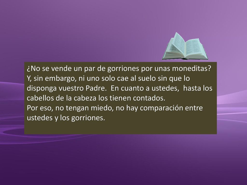 ¿No se vende un par de gorriones por unas moneditas