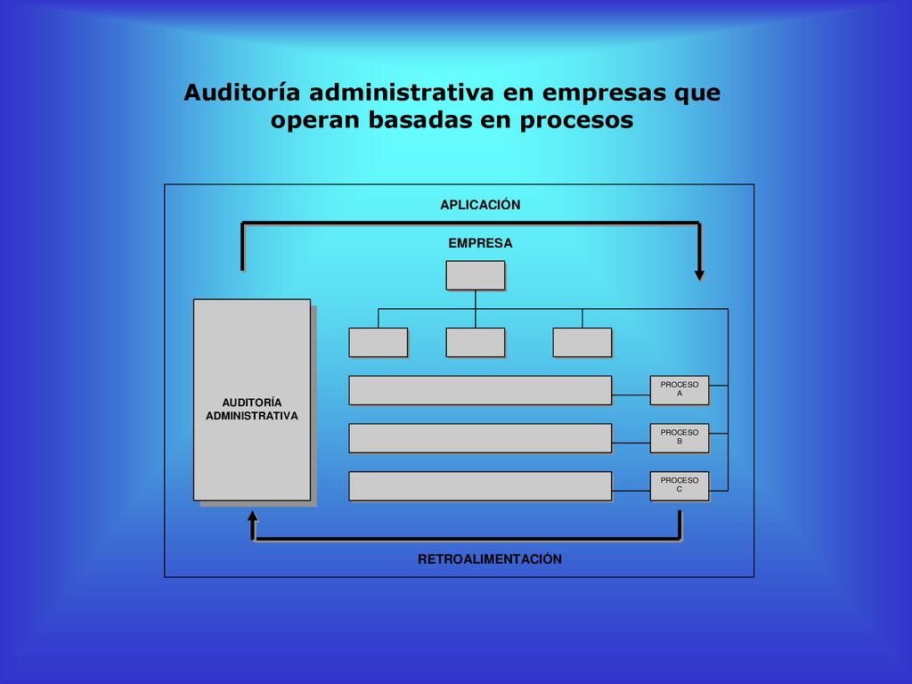 Auditoría administrativa en empresas que operan basadas en procesos