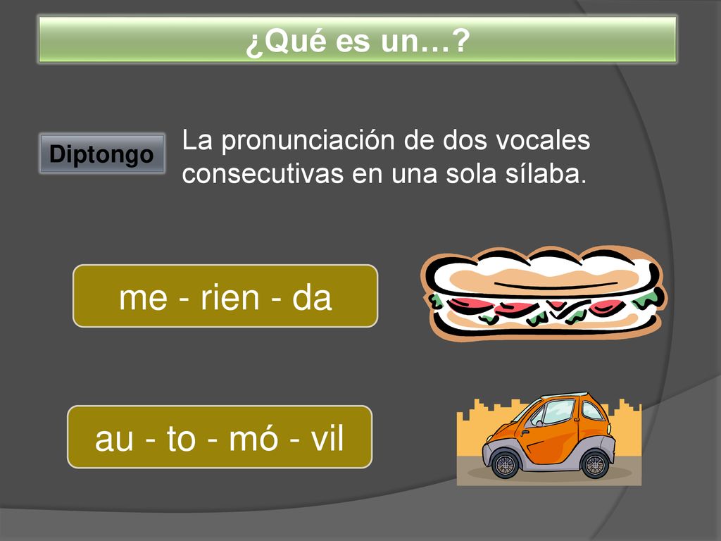 me - rien - da au - to - mó - vil ¿Qué es un…