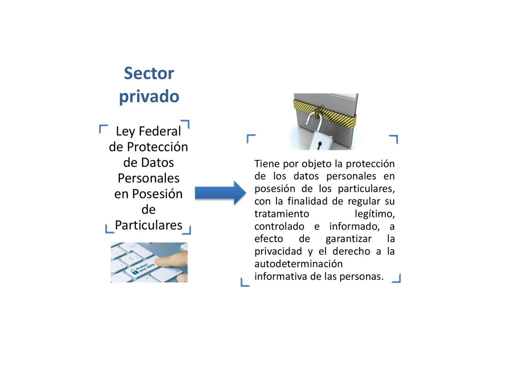 Sector privado Ley Federal de Protección de Datos Personales en Posesión de Particulares.