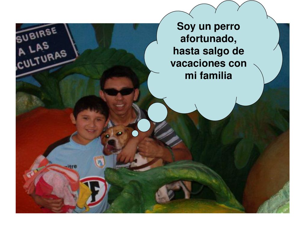 Soy un perro afortunado, hasta salgo de vacaciones con mi familia