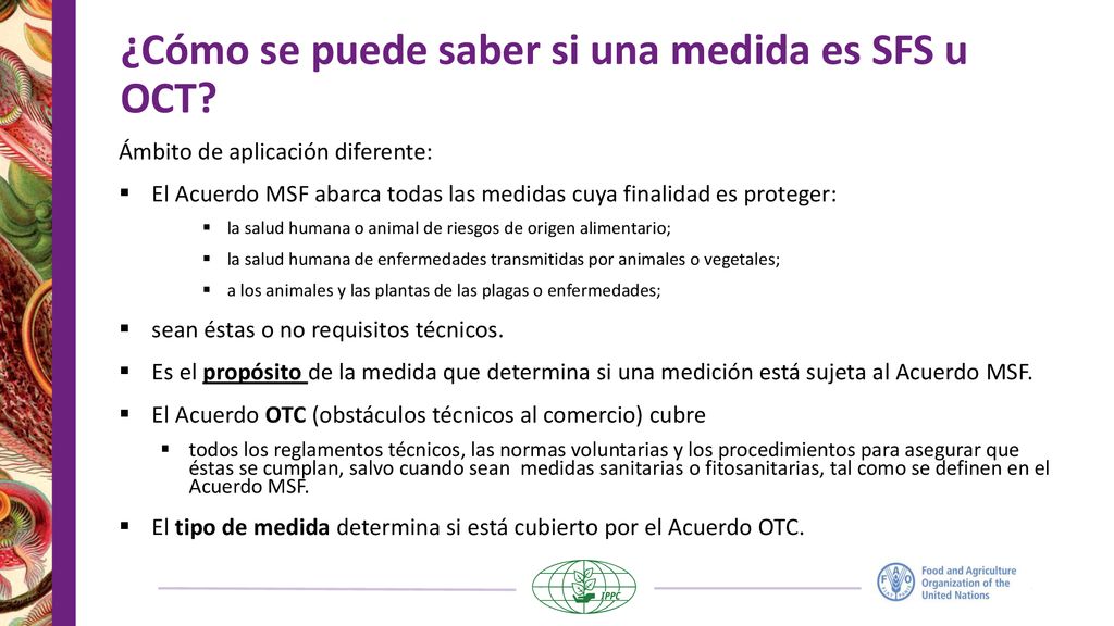 ¿Cómo se puede saber si una medida es SFS u OCT