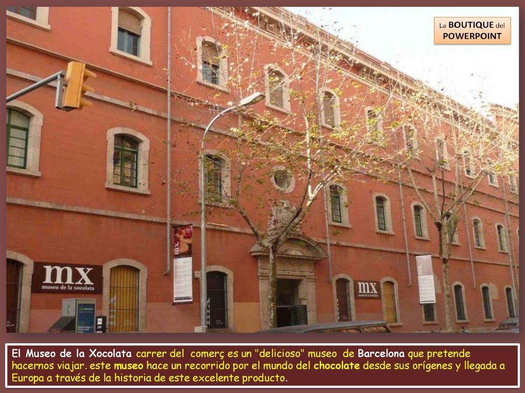 El Museo de la Xocolata carrer del comerç es un delicioso museo de Barcelona que pretende hacernos viajar.
