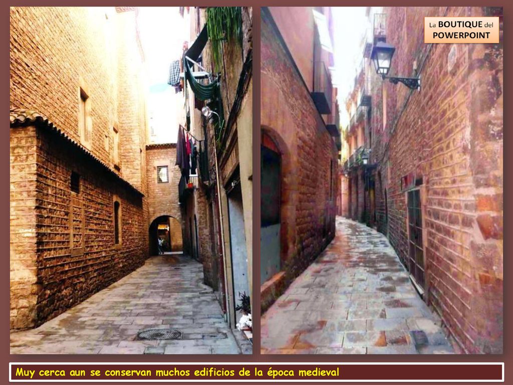 Muy cerca aun se conservan muchos edificios de la época medieval