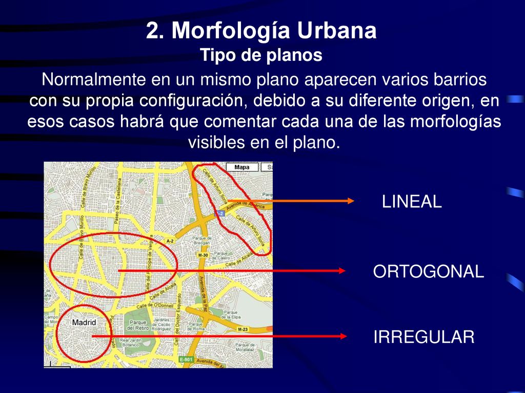 2. Morfología Urbana Tipo de planos