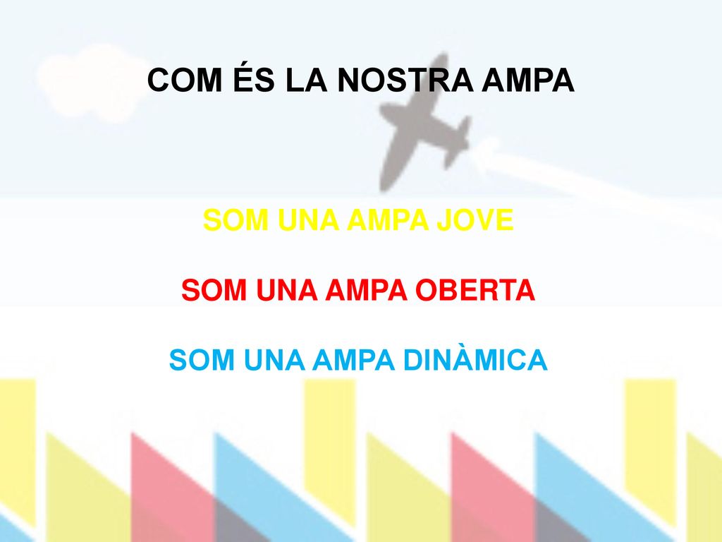 COM ÉS LA NOSTRA AMPA SOM UNA AMPA JOVE SOM UNA AMPA OBERTA