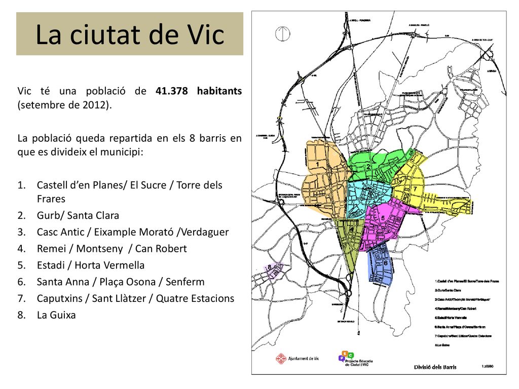 La ciutat de Vic Vic té una població de habitants (setembre de 2012).