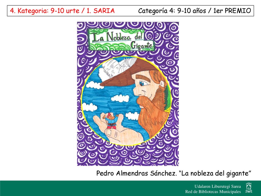4. Kategoria: 9-10 urte / 1. SARIA Categoría 4: 9-10 años / 1er PREMIO