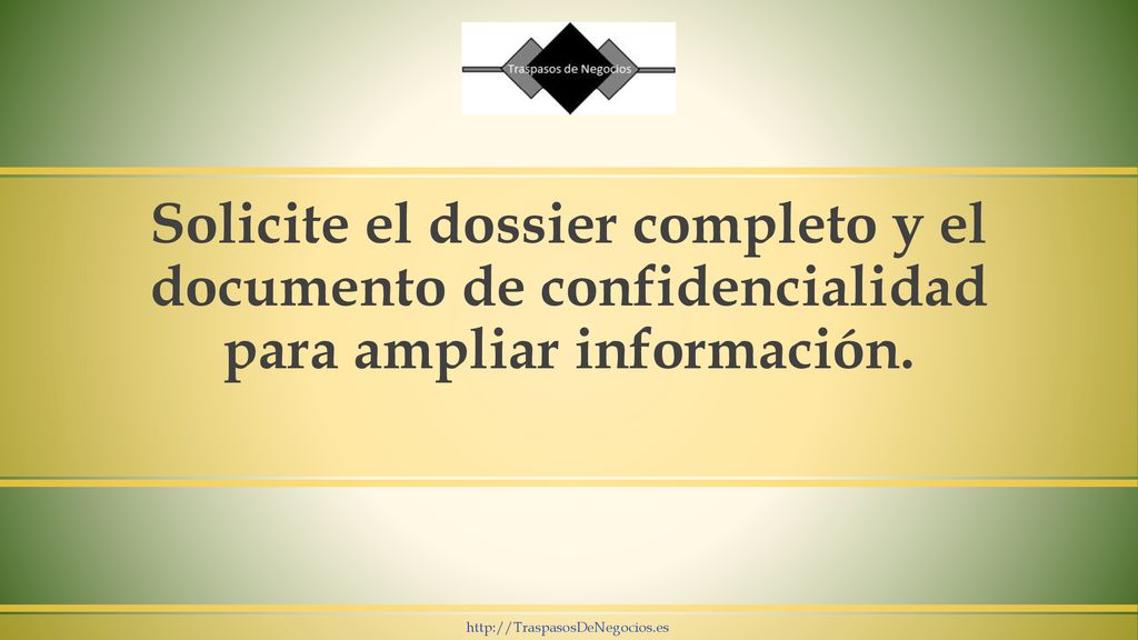 Solicite el dossier completo y el documento de confidencialidad para ampliar información.