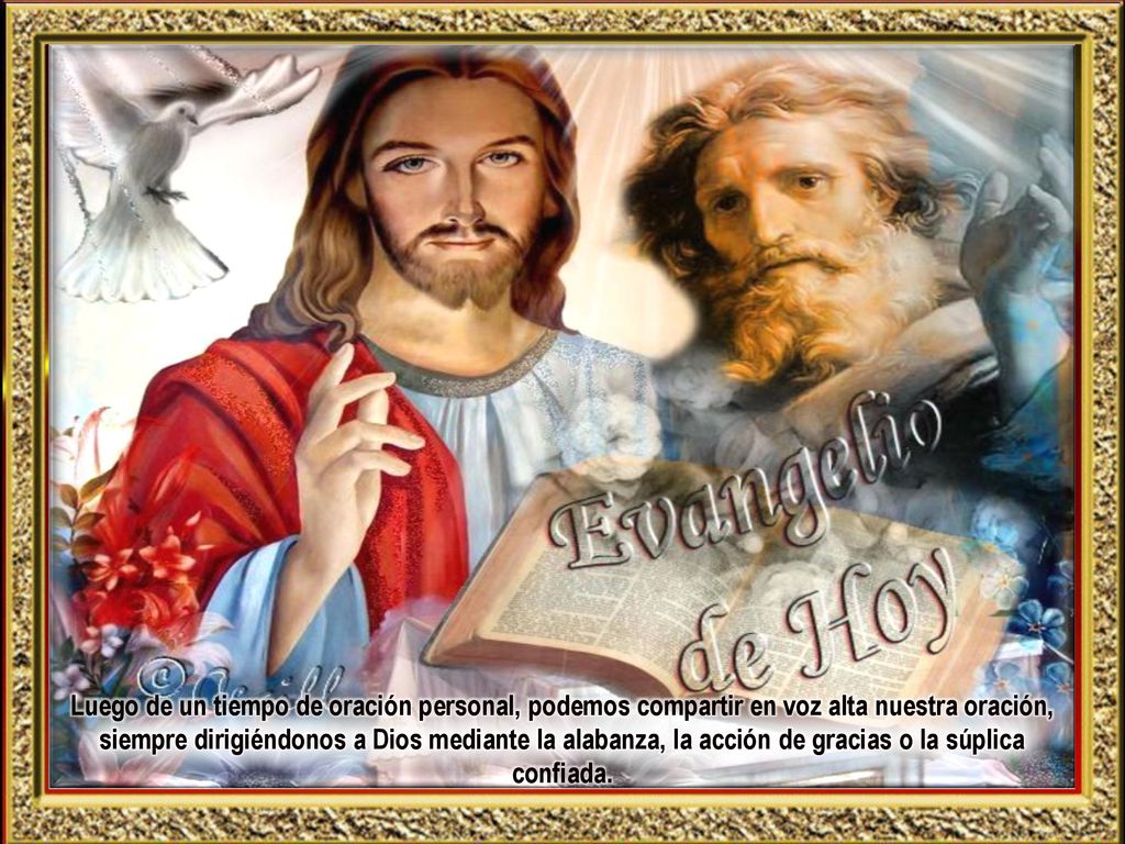 Luego de un tiempo de oración personal, podemos compartir en voz alta nuestra oración, siempre dirigiéndonos a Dios mediante la alabanza, la acción de gracias o la súplica confiada.