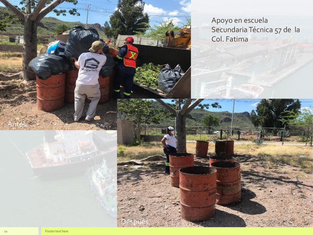 Apoyo en escuela Secundaria Técnica 57 de la Col. Fatima