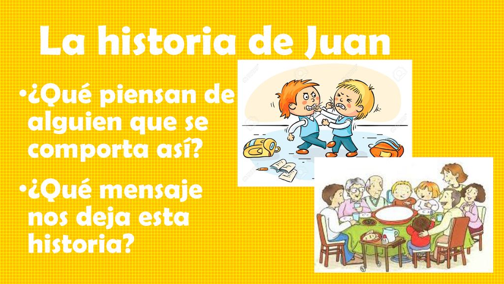 La historia de Juan ¿Qué piensan de alguien que se comporta así