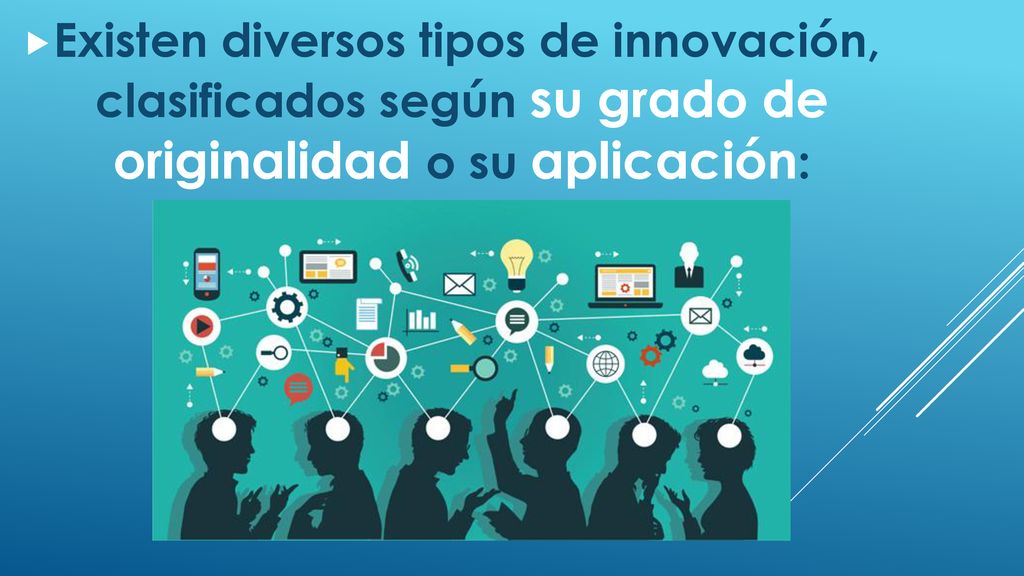 Existen diversos tipos de innovación, clasificados según su grado de originalidad o su aplicación: