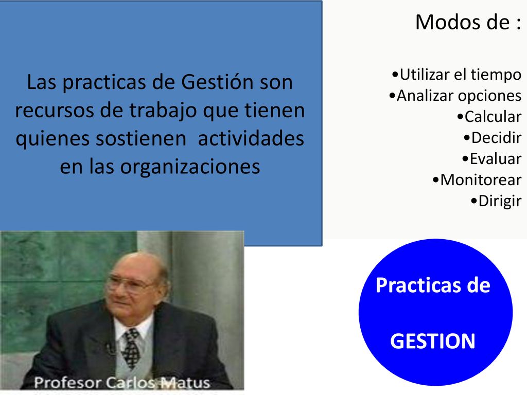 Las practicas de Gestión son recursos de trabajo que tienen quienes sostienen actividades en las organizaciones