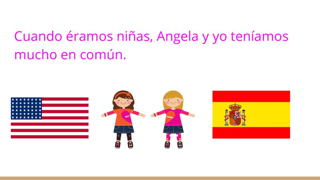Cuando éramos niñas, Angela y yo teníamos mucho en común.
