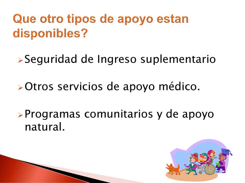 Que otro tipos de apoyo estan disponibles