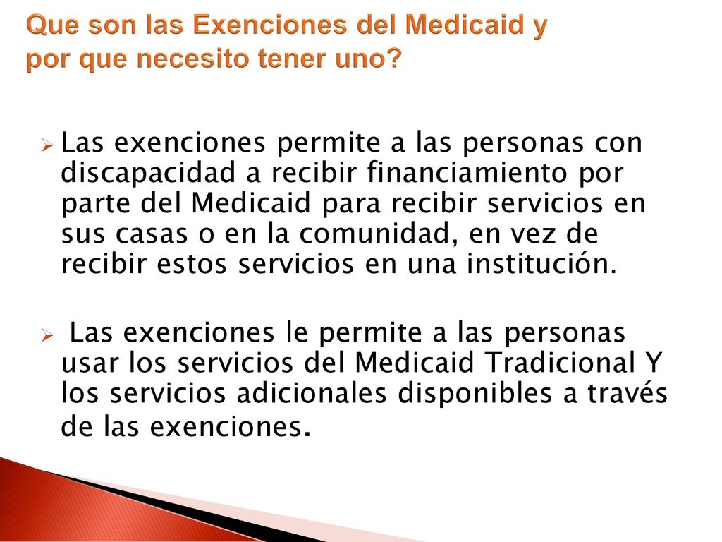 Que son las Exenciones del Medicaid y por que necesito tener uno