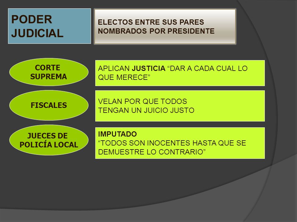 PODER JUDICIAL ELECTOS ENTRE SUS PARES NOMBRADOS POR PRESIDENTE CORTE