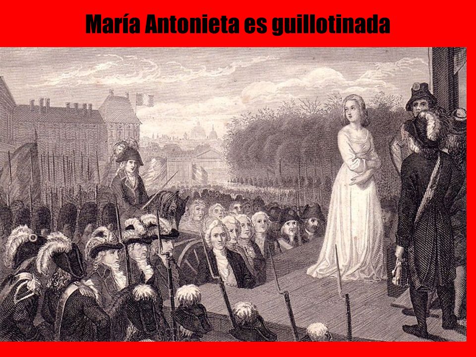 María Antonieta es guillotinada