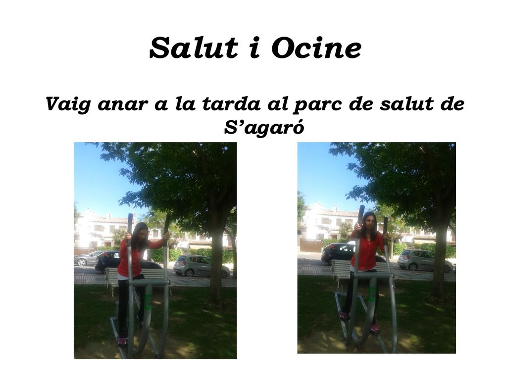 Vaig anar a la tarda al parc de salut de S’agaró