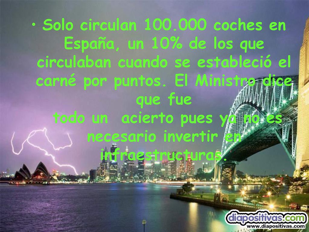Solo circulan coches en España, un 10% de los que circulaban cuando se estableció el carné por puntos.
