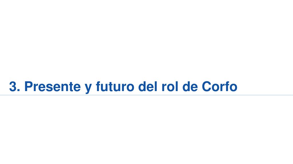 3. Presente y futuro del rol de Corfo