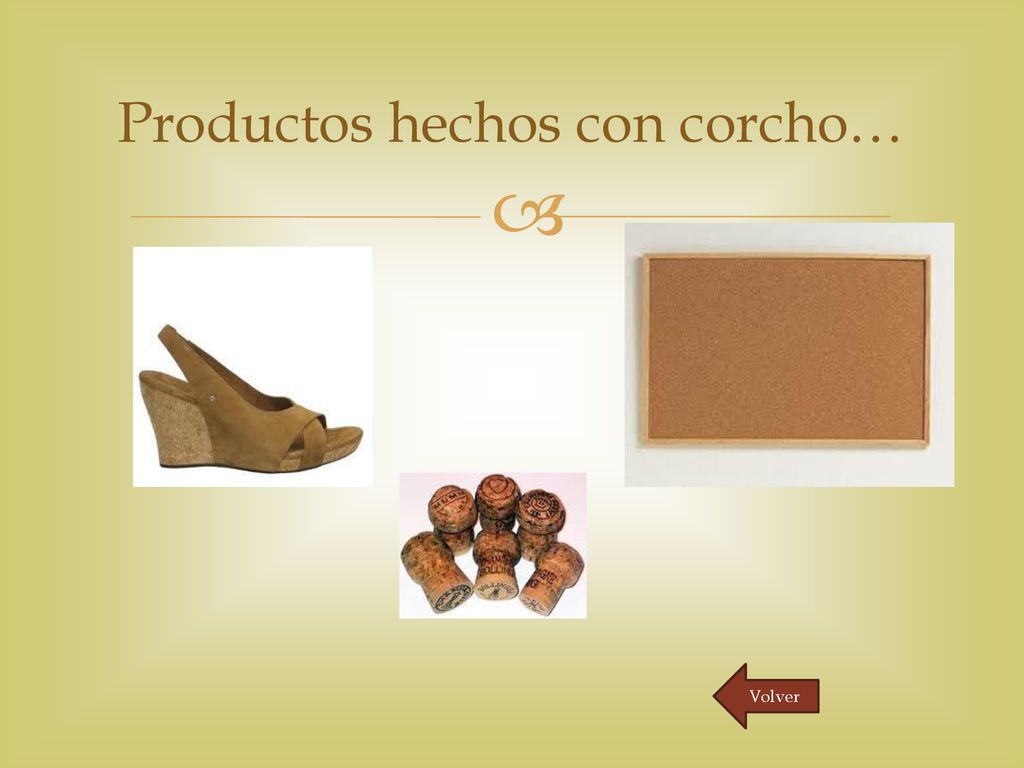 Productos hechos con corcho…