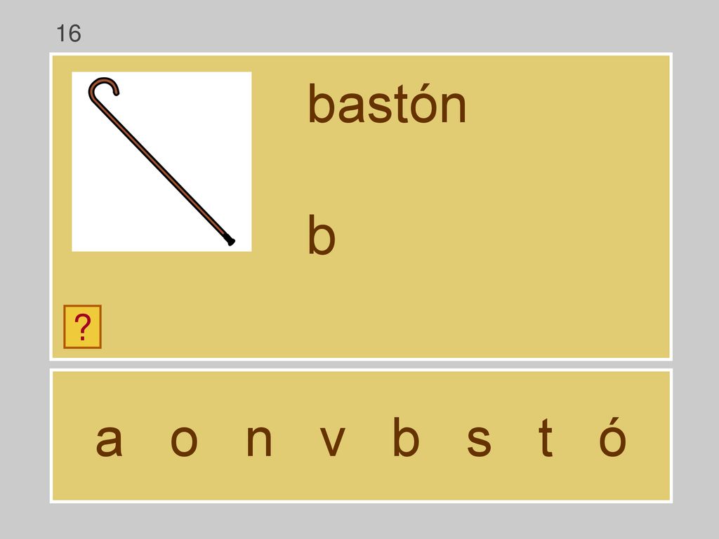 16 bastón b a o n v b s t ó