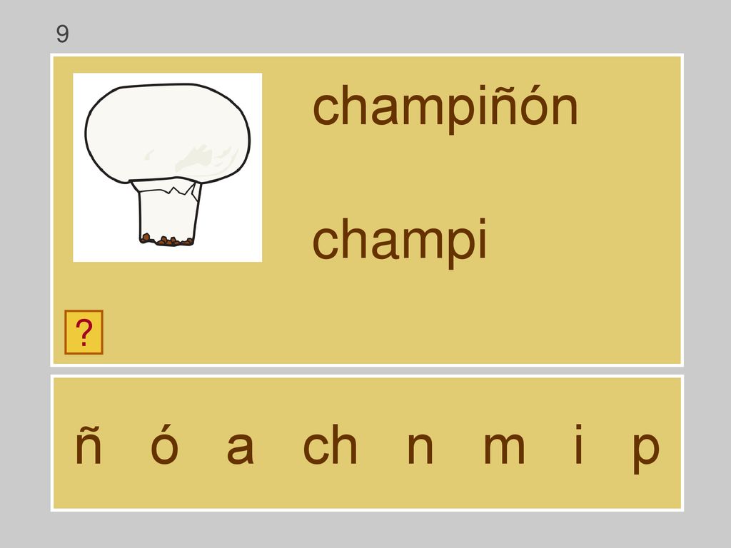 9 champiñón champi ñ ó a ch n m i p