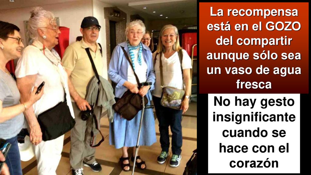 No hay gesto insignificante cuando se hace con el corazón