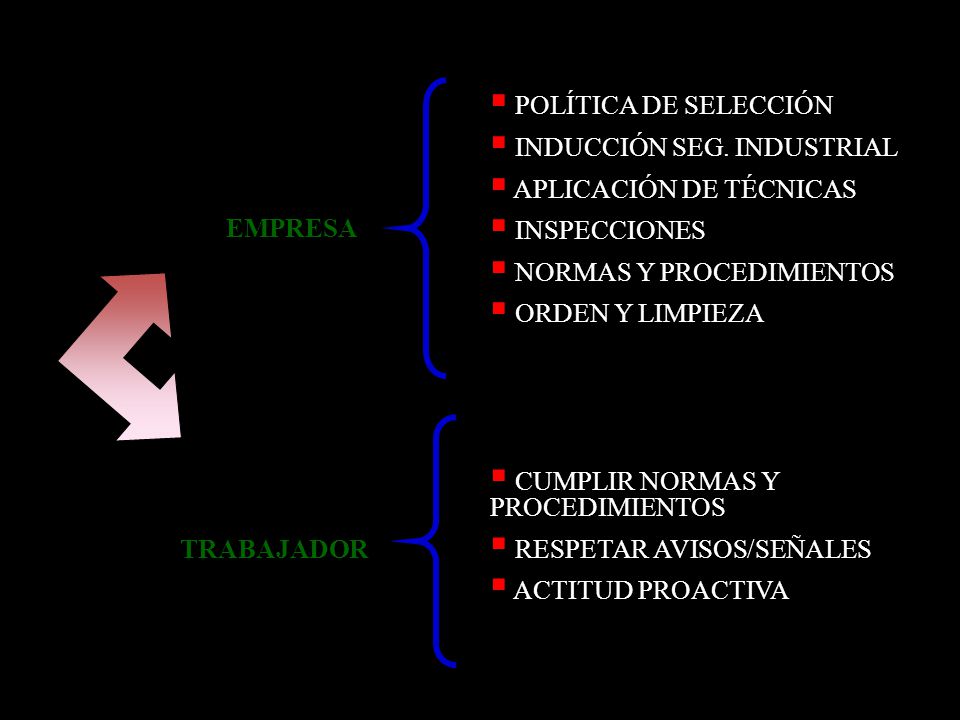 POLÍTICA DE SELECCIÓN INDUCCIÓN SEG. INDUSTRIAL. APLICACIÓN DE TÉCNICAS. INSPECCIONES. NORMAS Y PROCEDIMIENTOS.